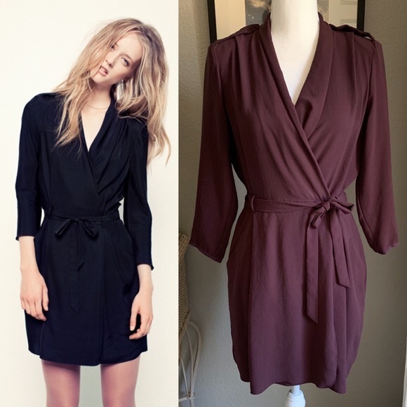 Aritzia Wilfred Franca wrap dress - Picture 4 of 5